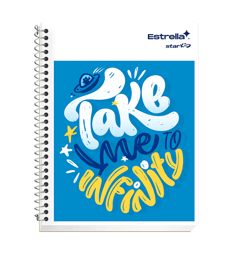 Cuaderno Espiral Profesional Raya 100H Star Kid Diseño